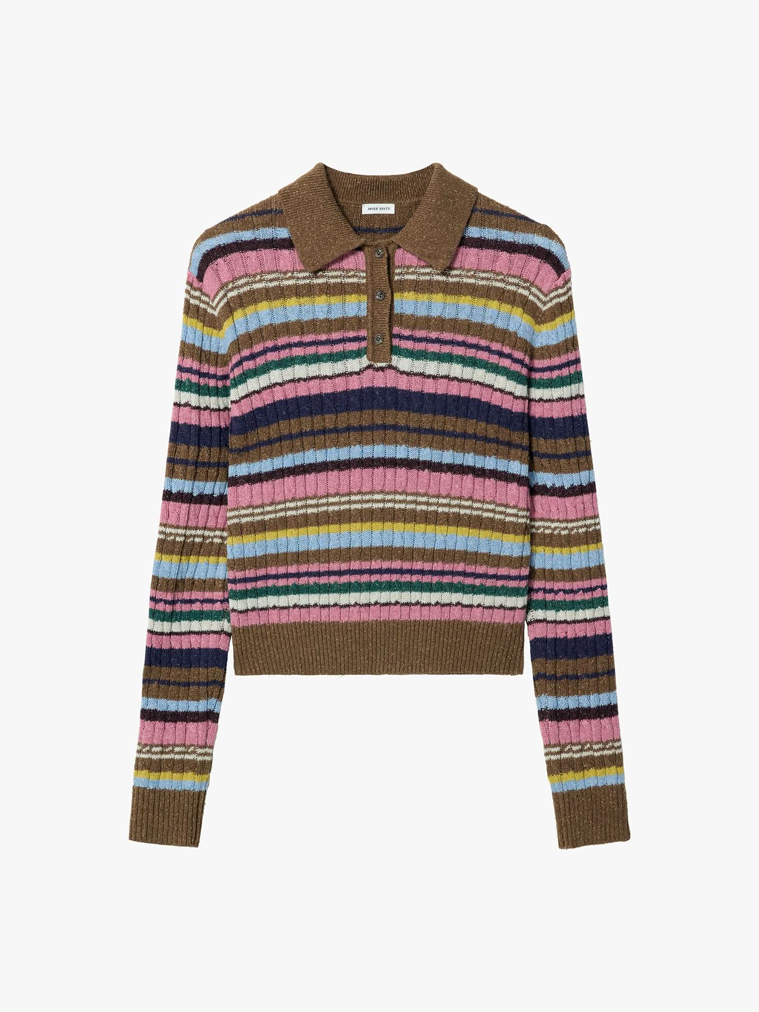 Striped Knit Sweater