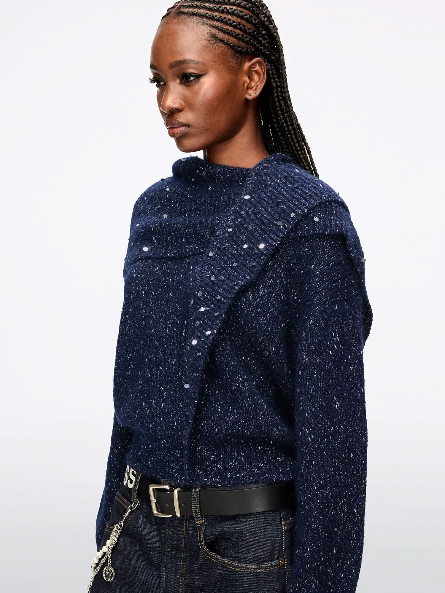 Embellished Knit Top