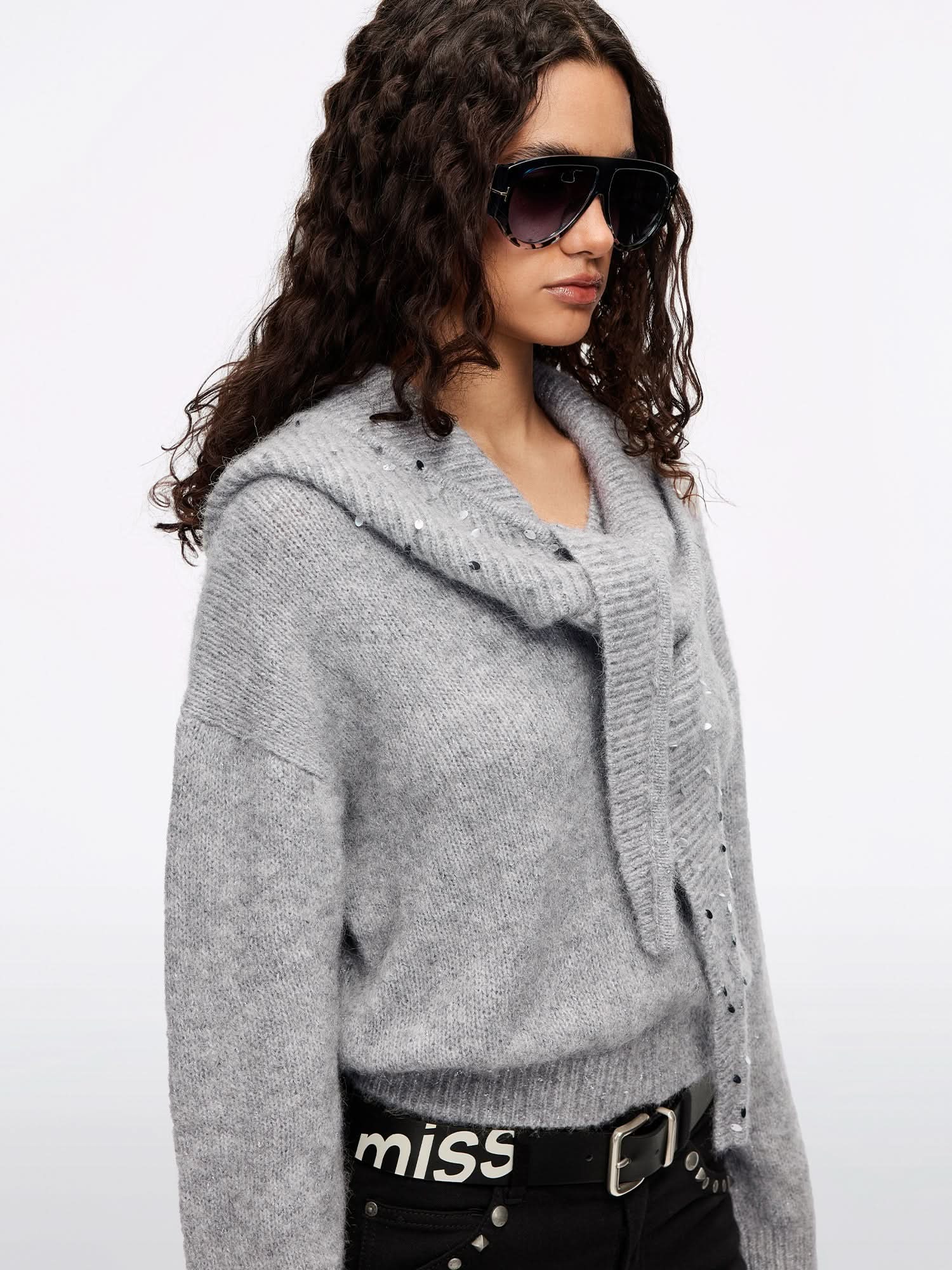 Embellished Knit Top