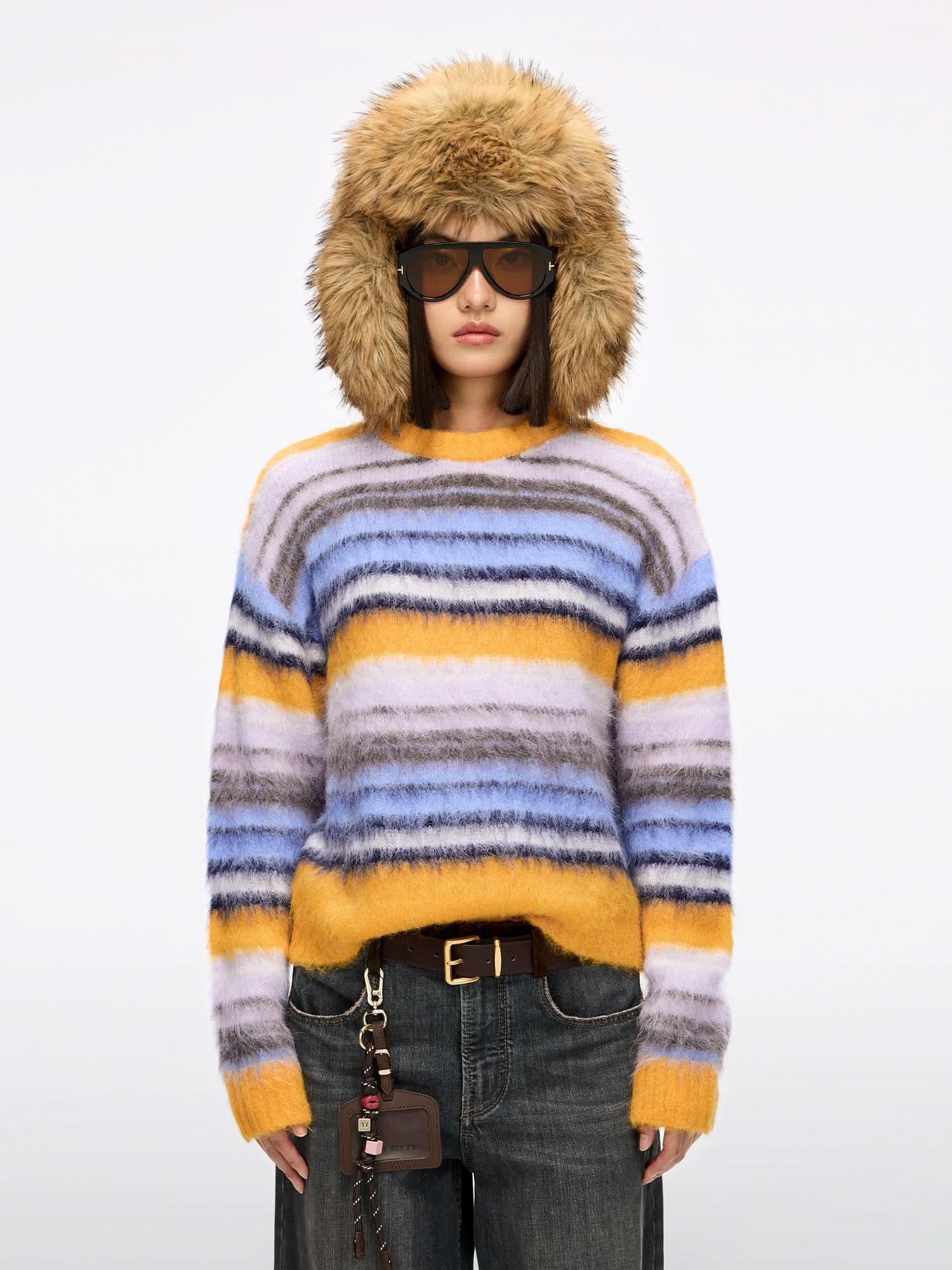 Alpaca-Blend Knit Cardigan