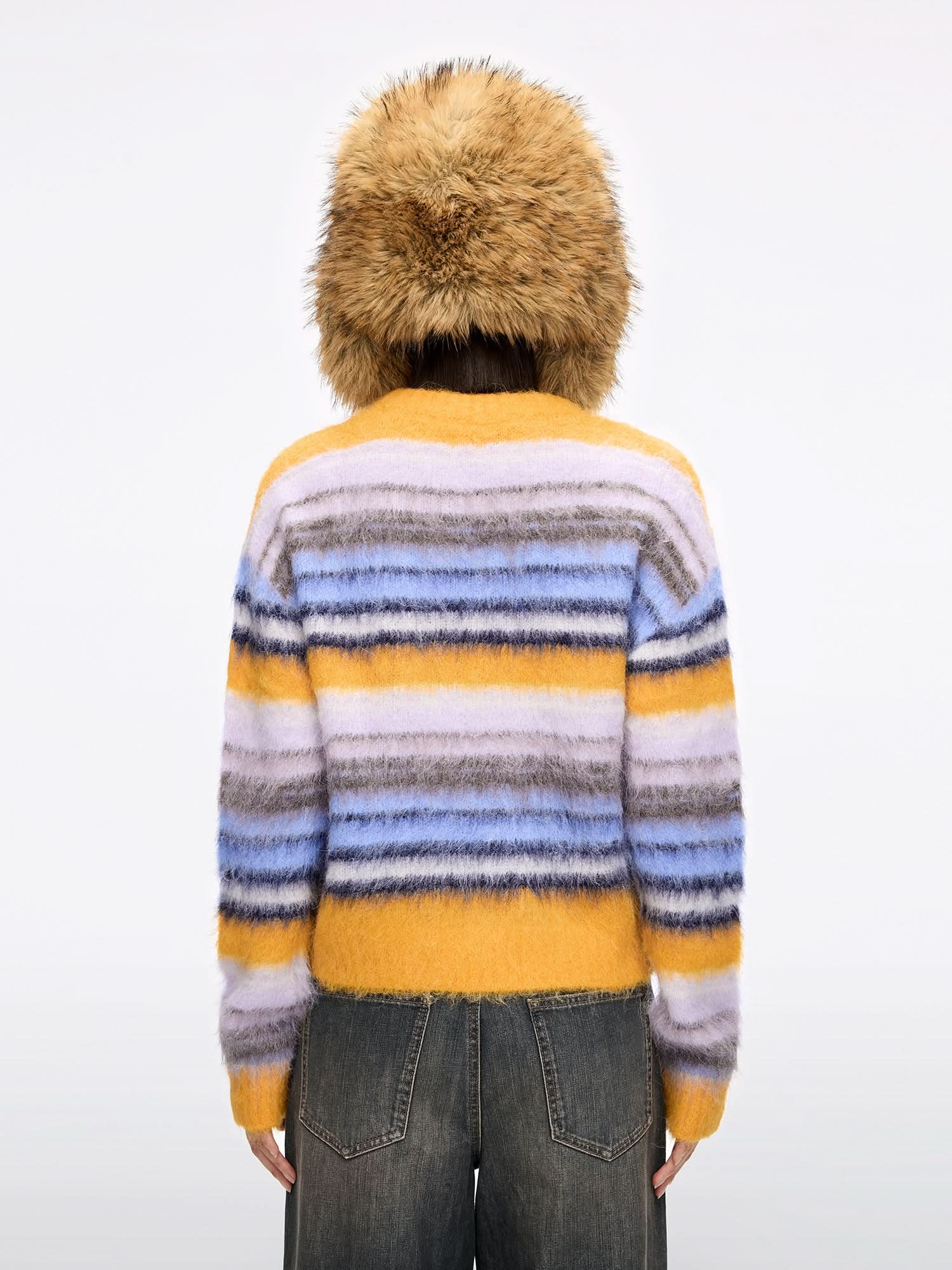Alpaca-Blend Knit Cardigan