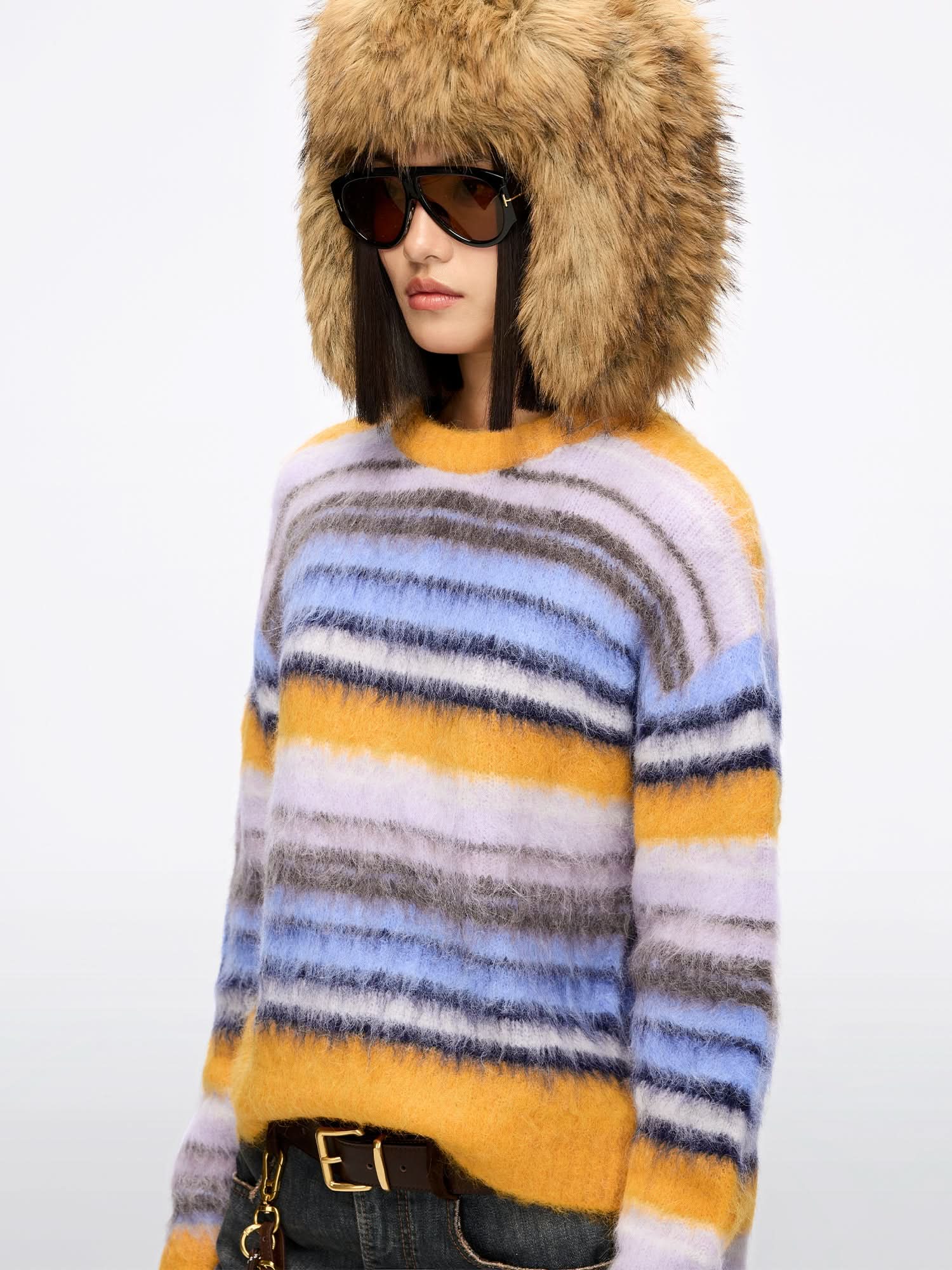 Alpaca-Blend Knit Cardigan