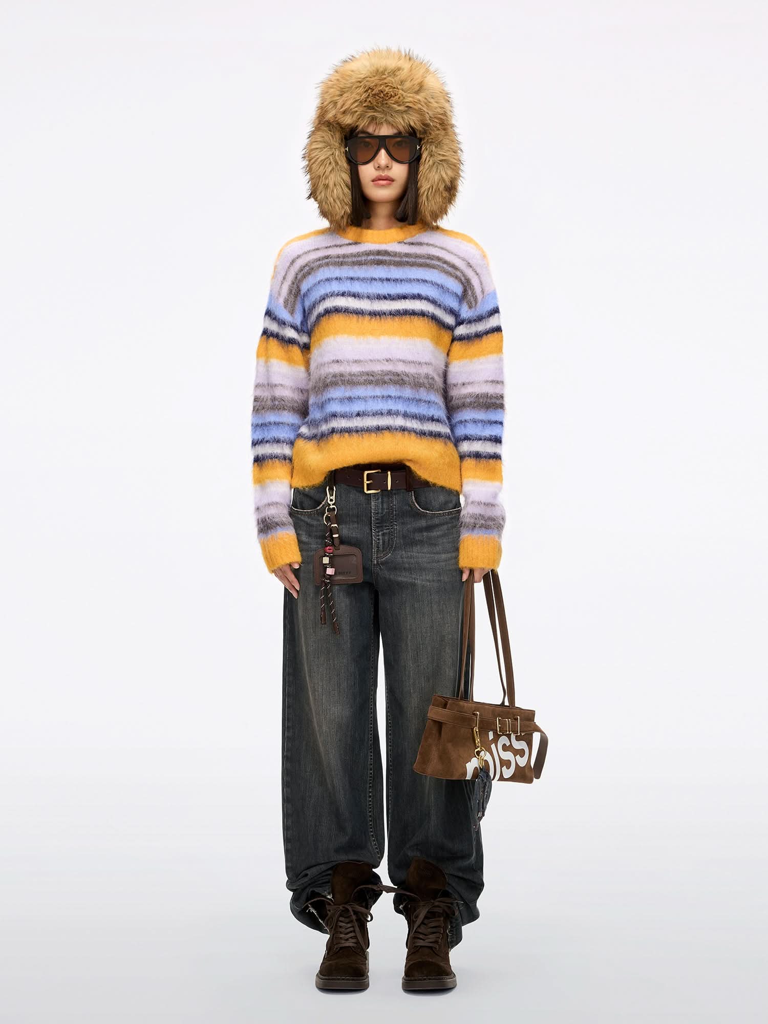 Alpaca-Blend Knit Cardigan