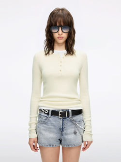 Faux Layered Knit Top