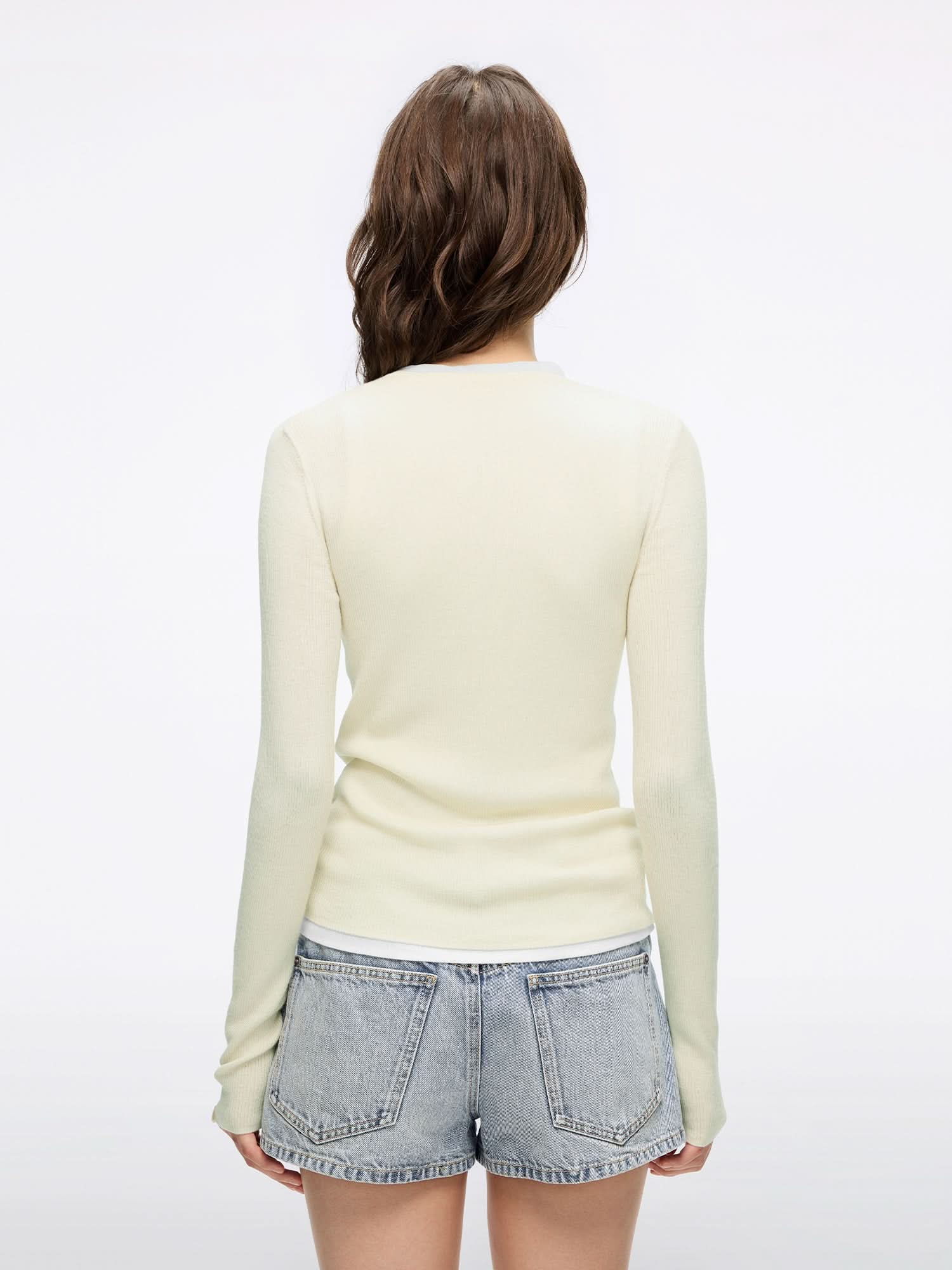 トップス melt the lady glimpse knit tops melt the lady fleeting check knit tops