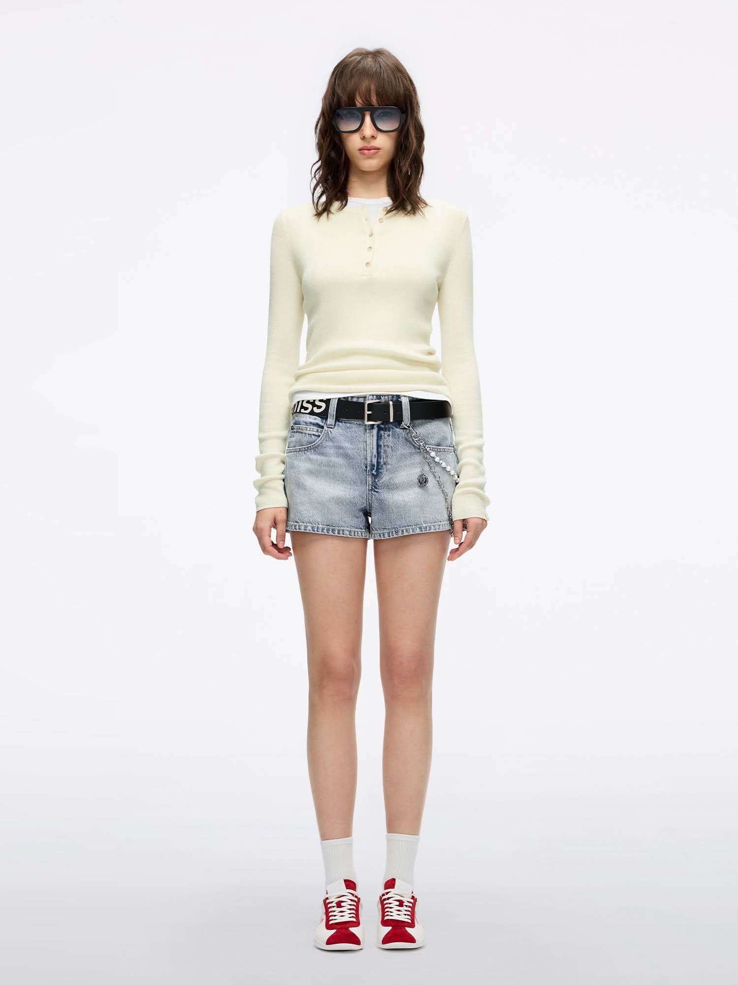 Faux Layered Knit Top
