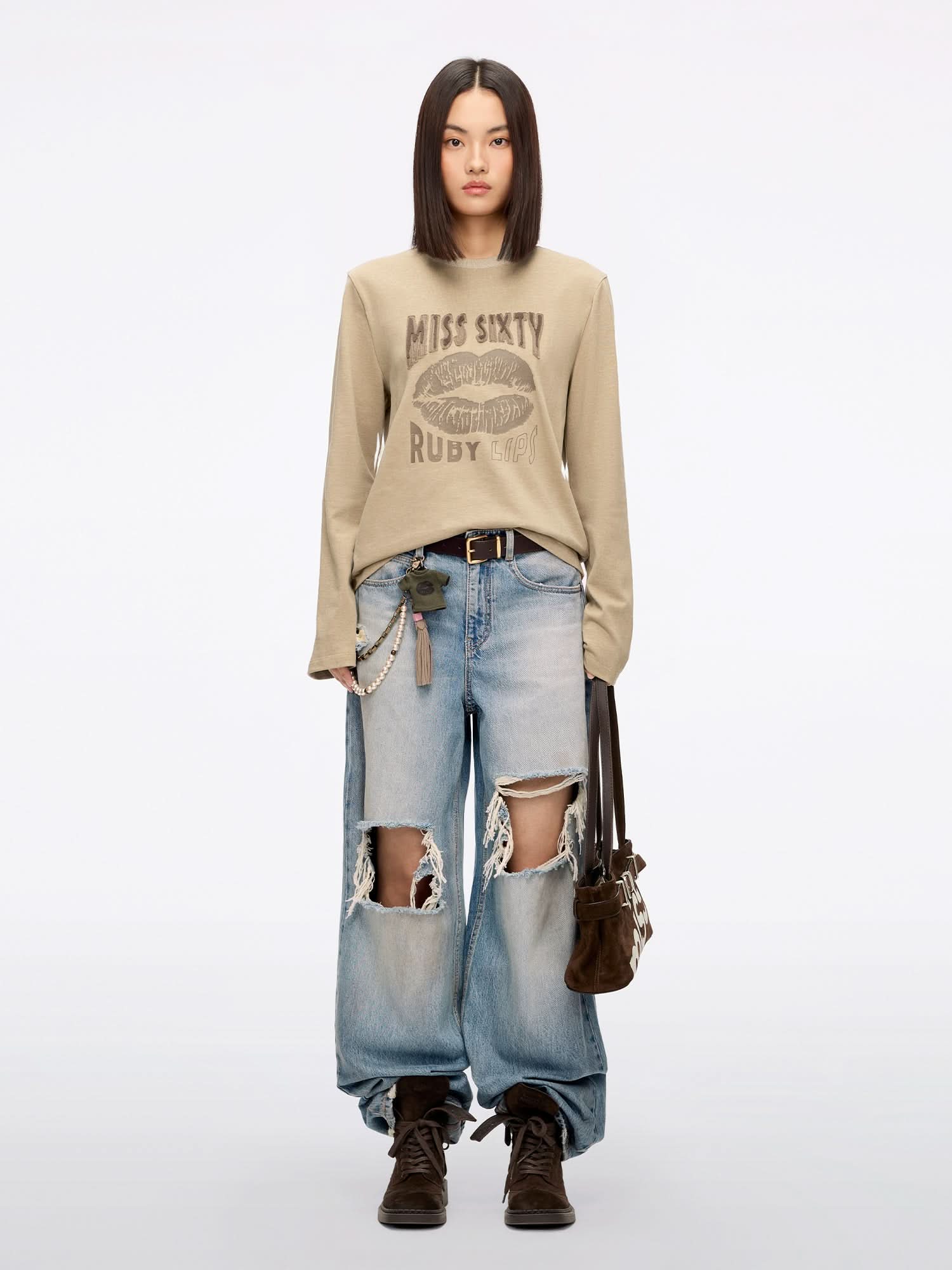 Printed Long-Sleeve T-Shirt