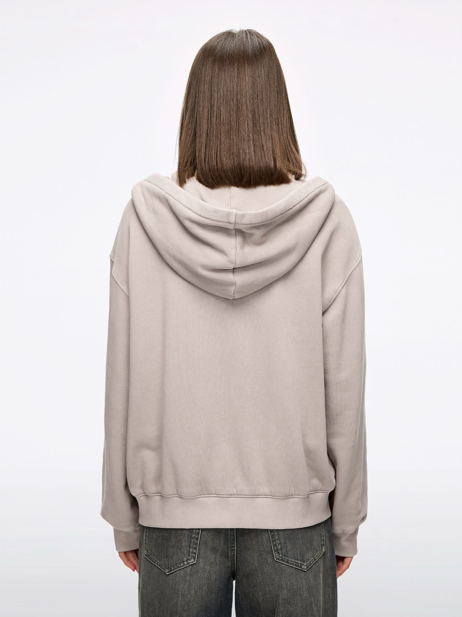 Hooded Sweatshirt Jacket