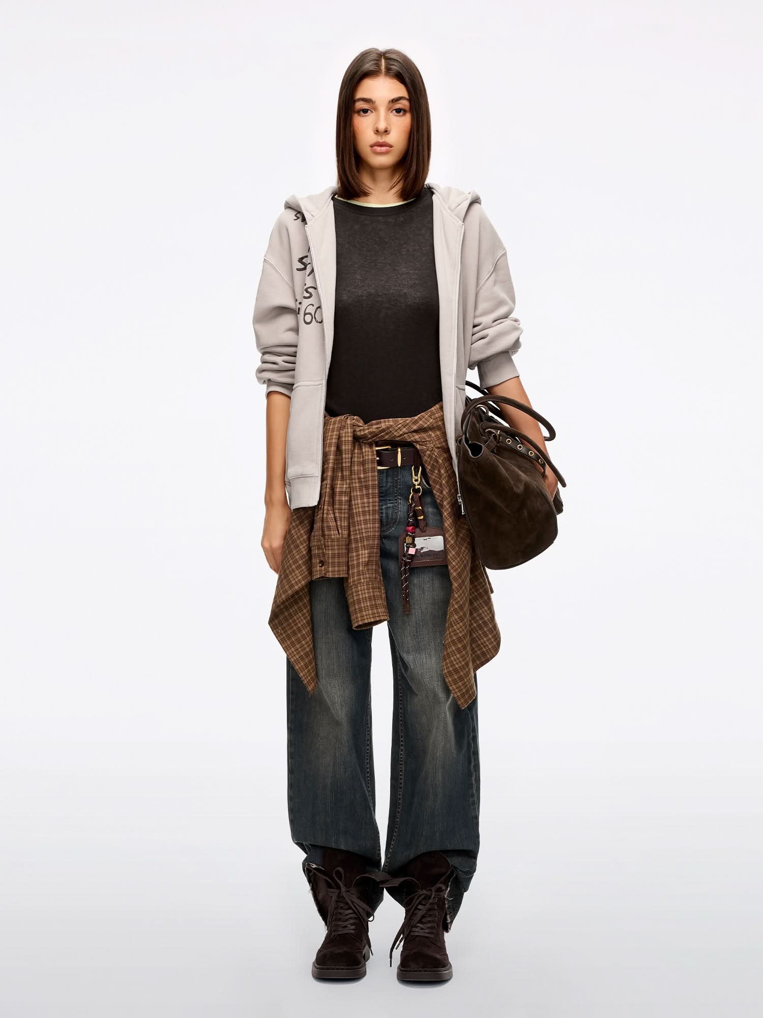 Hooded Sweatshirt Jacket