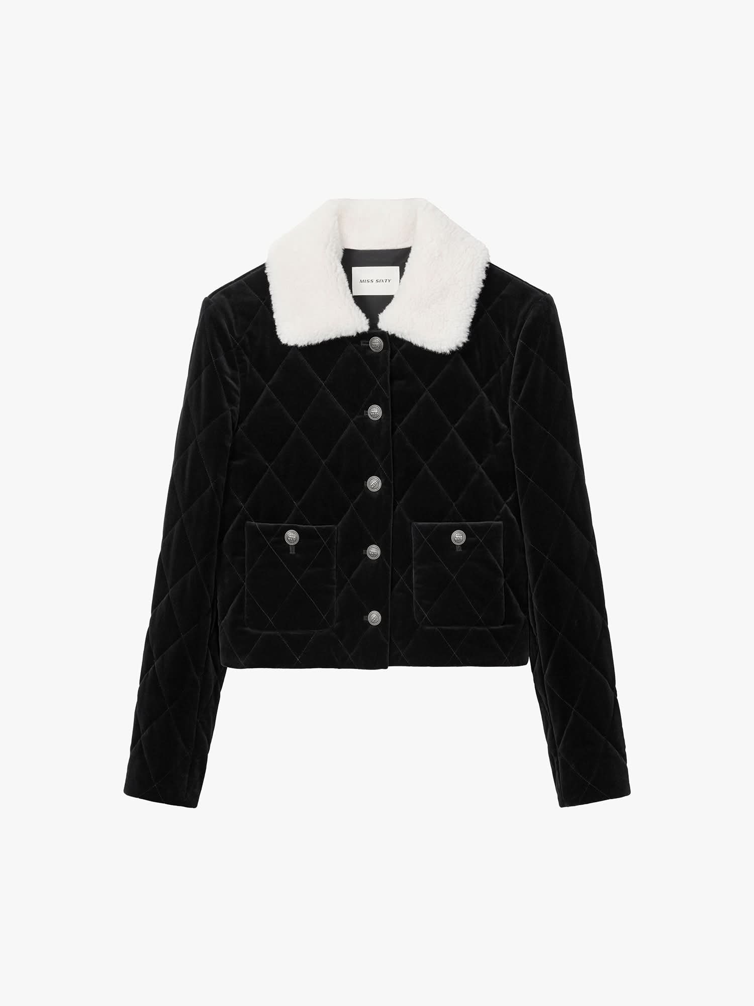 Lapel Velvet Jacket