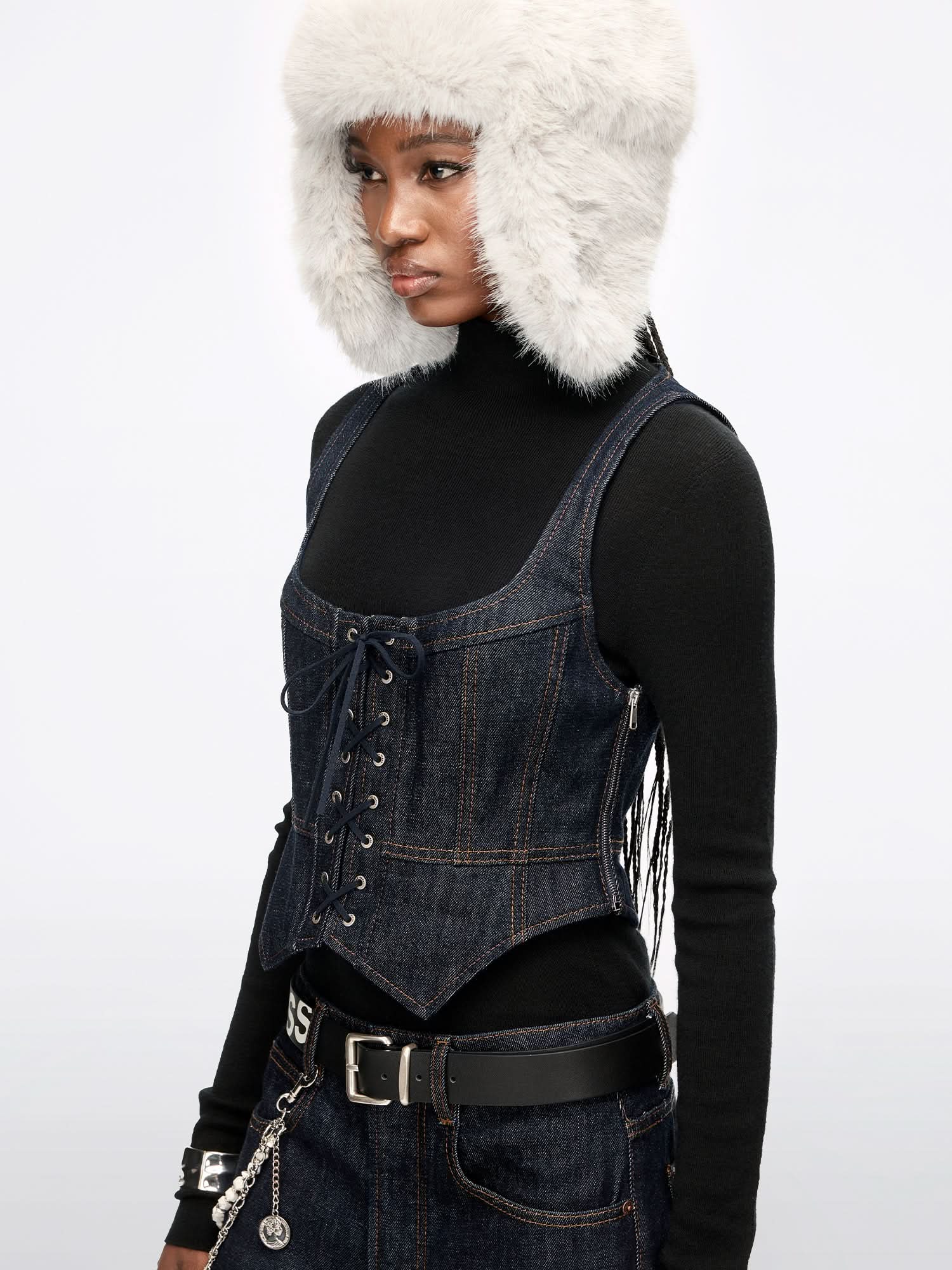 Denim Vest - MISS SIXTY