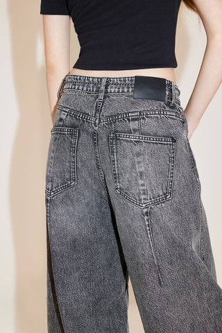 Vintage Loose Fit Jeans With Waist Chain