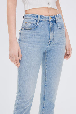 Vintage Flared Silk Denim Jeans
