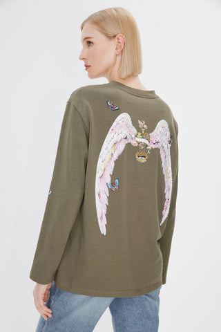 Angel Collection Mid-Length Loose T-Shirt