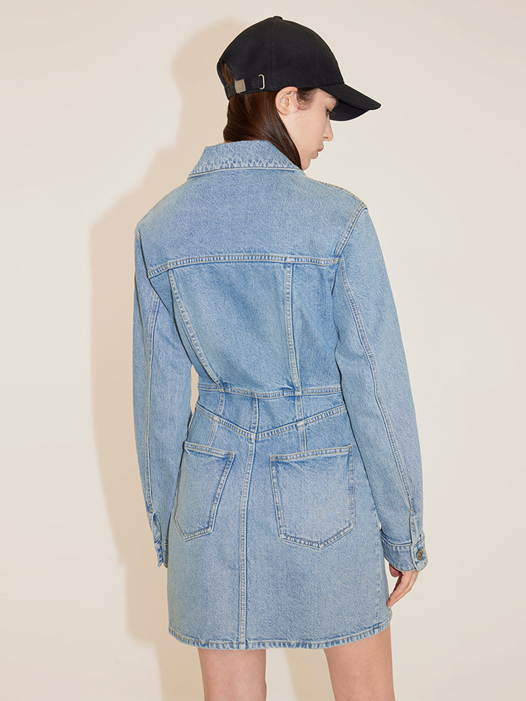 Vintage A-Line Denim Dress