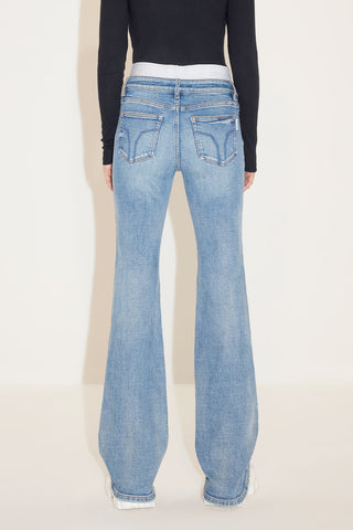 Double Waistband Bootcut Trousers