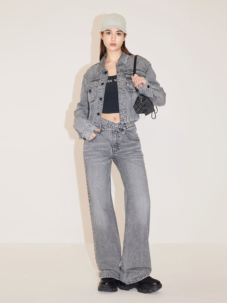 Sexy Hollow Waist Flared Jeans