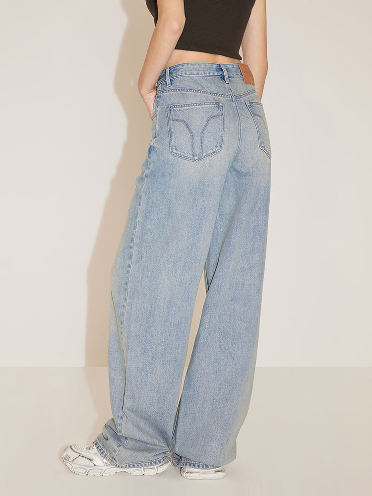 High Waisted Slimming Wide Leg Jeans