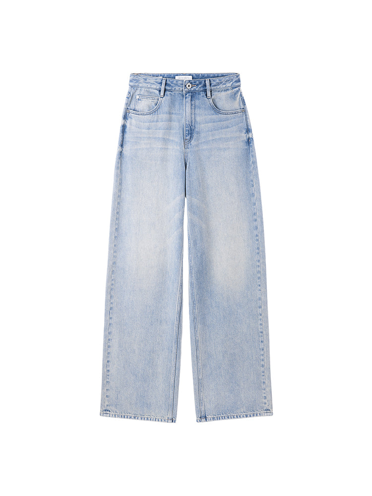 High Waisted Slimming Wide Leg Jeans