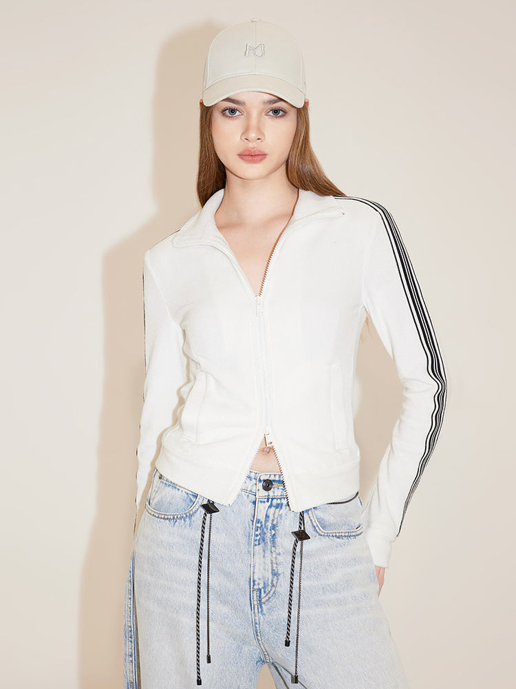 Sporty Jacket With Double Zips