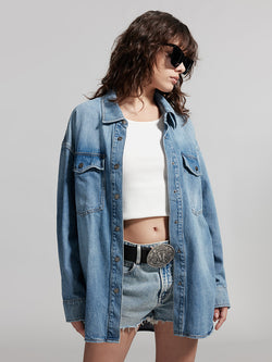 Vintage Single Breasted Denim Shirt