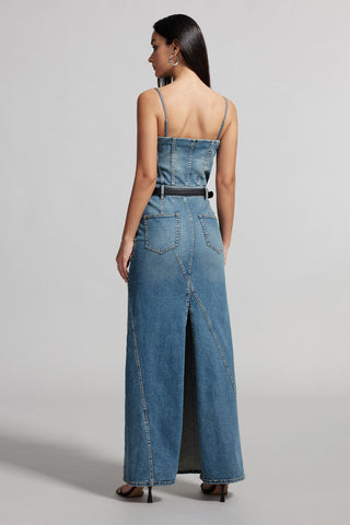 Vintage Cargo Style Denim Dress