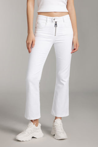 Flared Jeans With Zippers