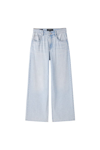 Loose Fit Wide-Leg Jeans With Acetate