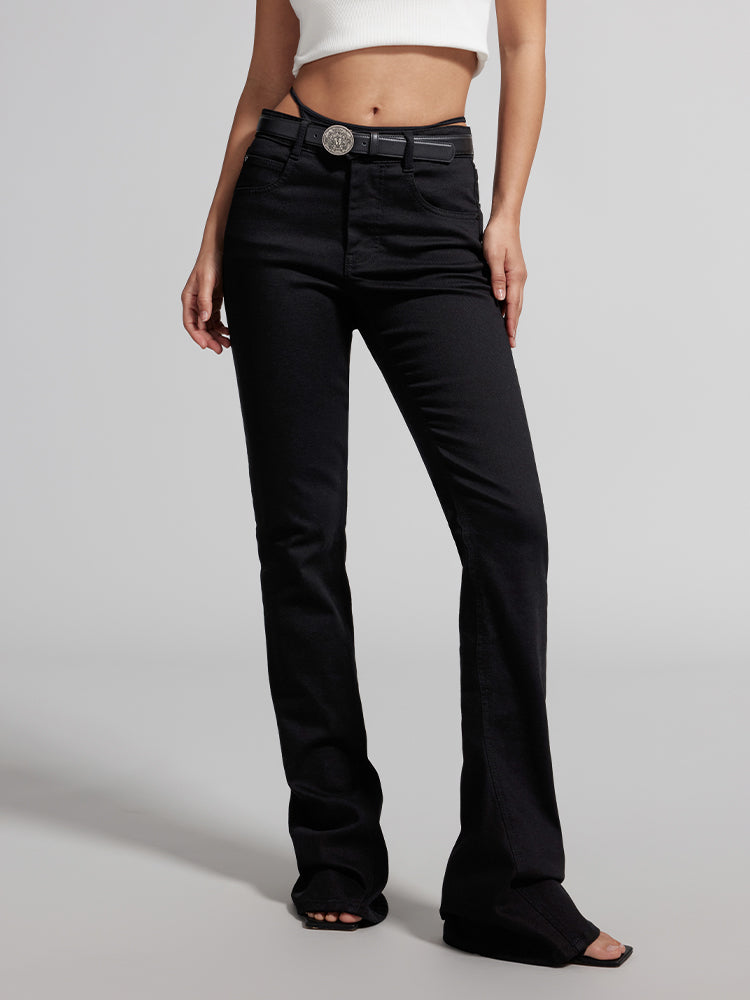 Black Flared Jeans