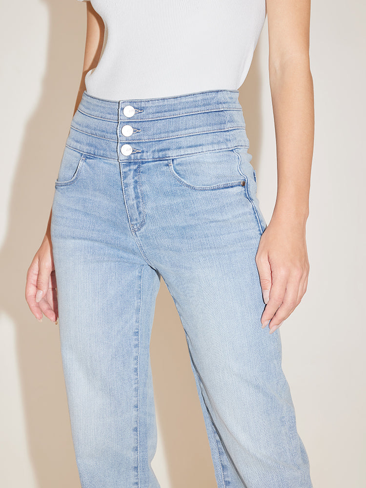 High Waisted Light Blue Jeans