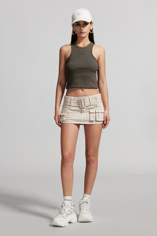 Sexy Skirt With Detachable Wide Belt