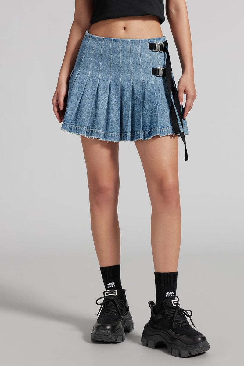 Miss Sixty Pleated Mini Skirt (XS)