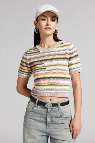 Colourful Striped Knit Top