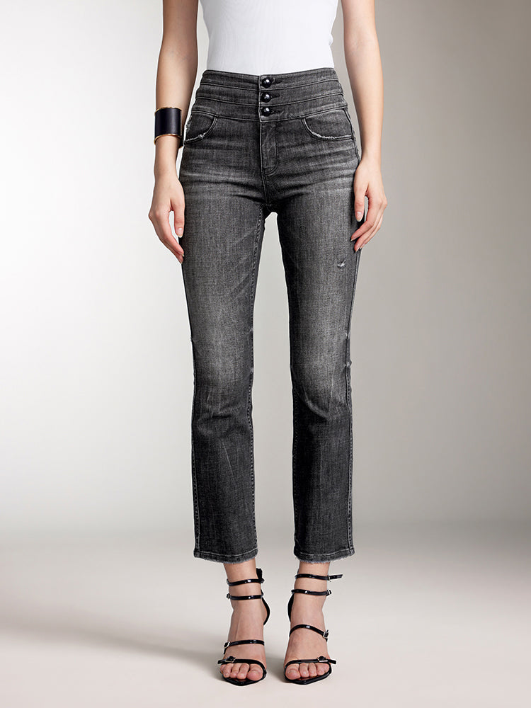 High Waisted Flared Jeans