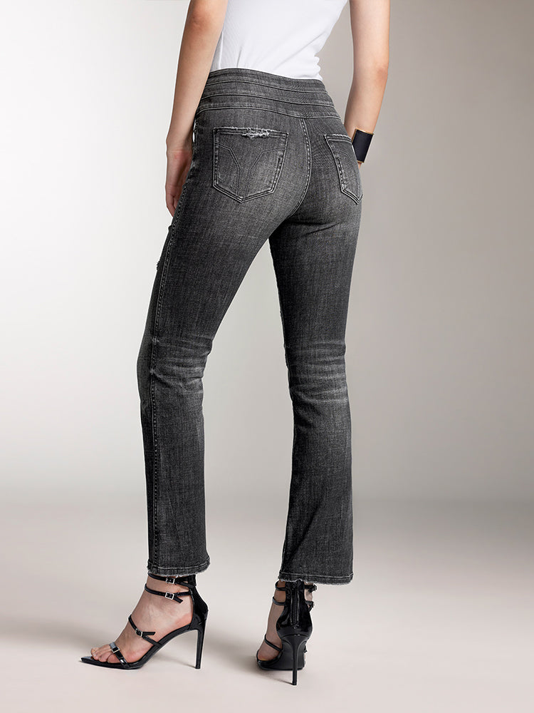 High Waisted Flared Jeans