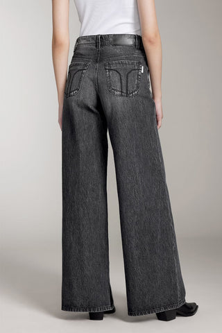 Vintage Wide Leg Jeans In Black