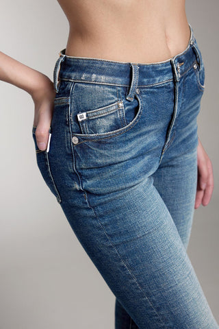 Vintage Washed Flared Jeans