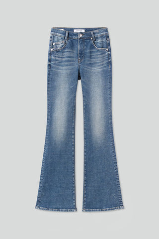 Vintage Washed Flared Jeans