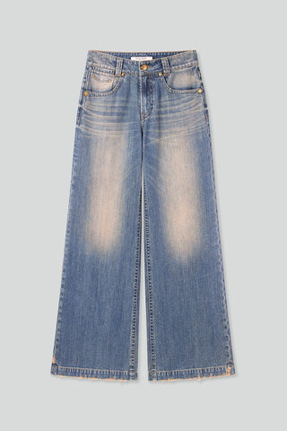 Distressed Wide Leg Jeans