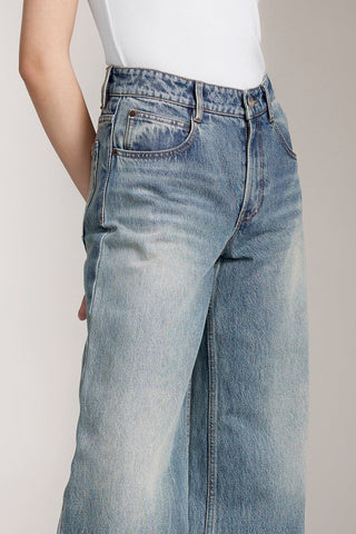 Vintage Blue Low-Rise Jeans