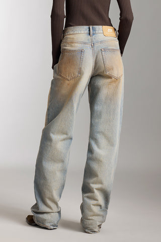 Straight Fit Wasteland Style Jeans