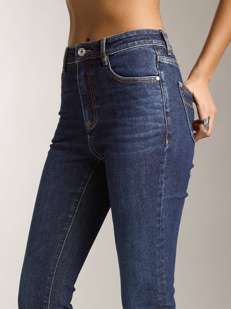 Vintage High Waisted Flared Jeans