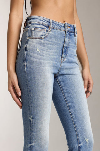 Retro Washed Flared Jeans