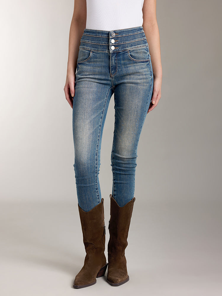 Miss Sixty Skinny Jeans dunkelblau-graublau Casual-Look popular