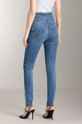 Super High Rise Jeans With Four Buttons