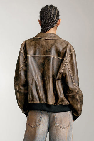 Retro Style Leather Jacket