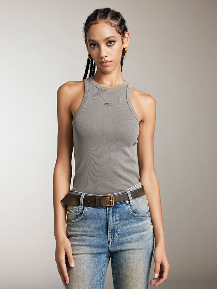 Printed Slim Fit Tank Top