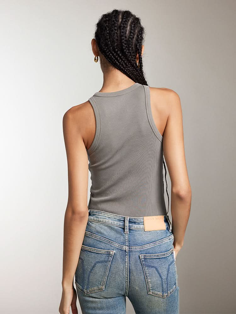 Printed Slim Fit Tank Top