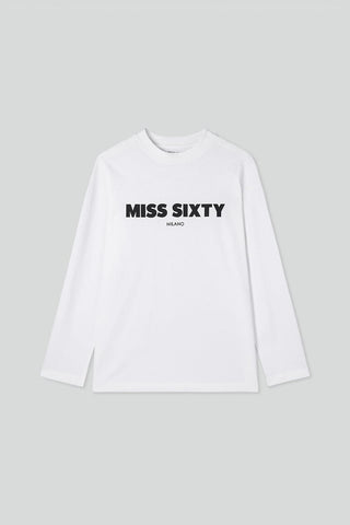 Slouchy Long Sleeves Printed T-Shirt