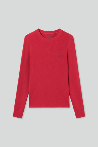 Wool-Blend Ribbed Long-Sleeves T-Shirt